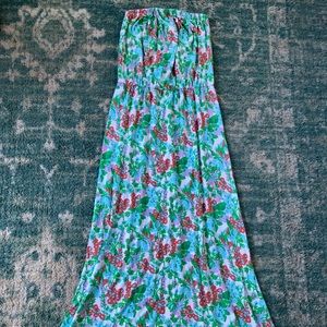 Lilly Pulitzer strapless maxi dress